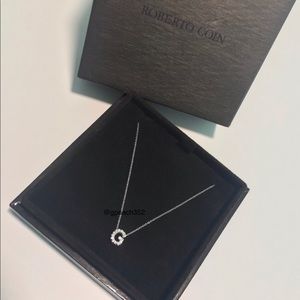 RC white gold G necklace